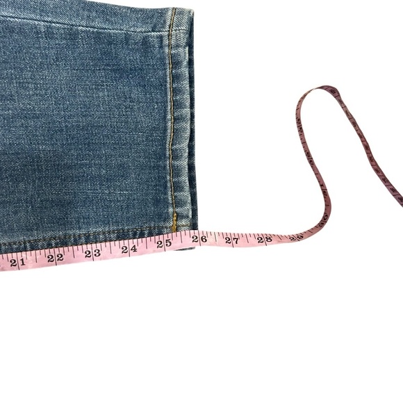 DU/ER Midweight Denim High Rise Arc Button Fly jeans size 27 90s tapered leg - Picture 8 of 10